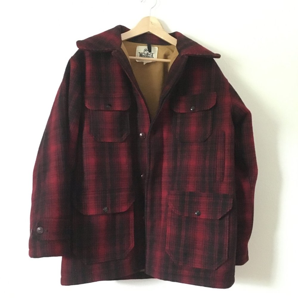 60's Vintage Woolrich Plaid Hunting Jacket (305)
